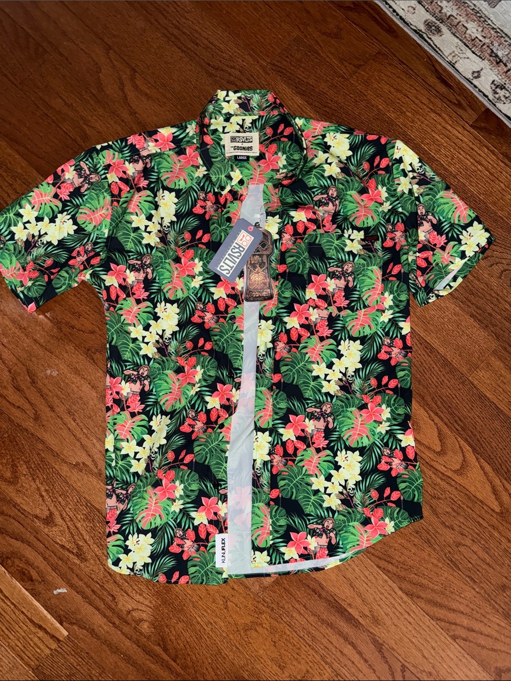 RSVLTS The Roosevelts Black Tropical The Goonies Button-Down